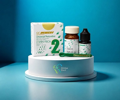 گلاس آینومر ترمیمی جی سی مدل Fuji II (Gold Label 2) – ست پودر و مایع