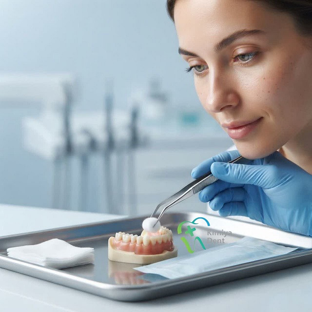 پنس دندانپزشکی استریل (موچین زاویهدار) مخصوص کلینیک و لابراتوار