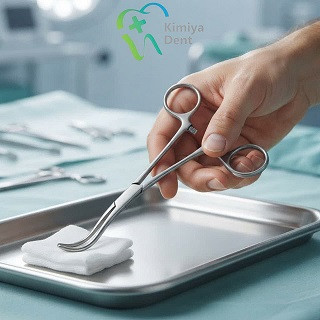 هموستات سر کج/کلمپ جراحی استیل ضدزنگ